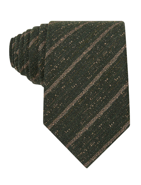 Forest Fleck Linen Necktie