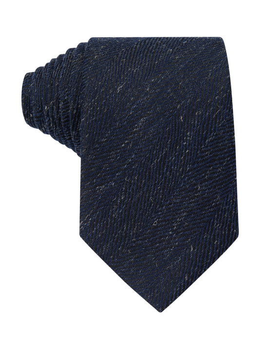 Deep Blue Weave Textured Necktie