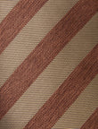 Toffee Lane Brown Sugar Necktie - knotted view, warm brown - OTAA