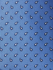 Atlas Teardrop Necktie - knotted view, navy paisley - OTAA