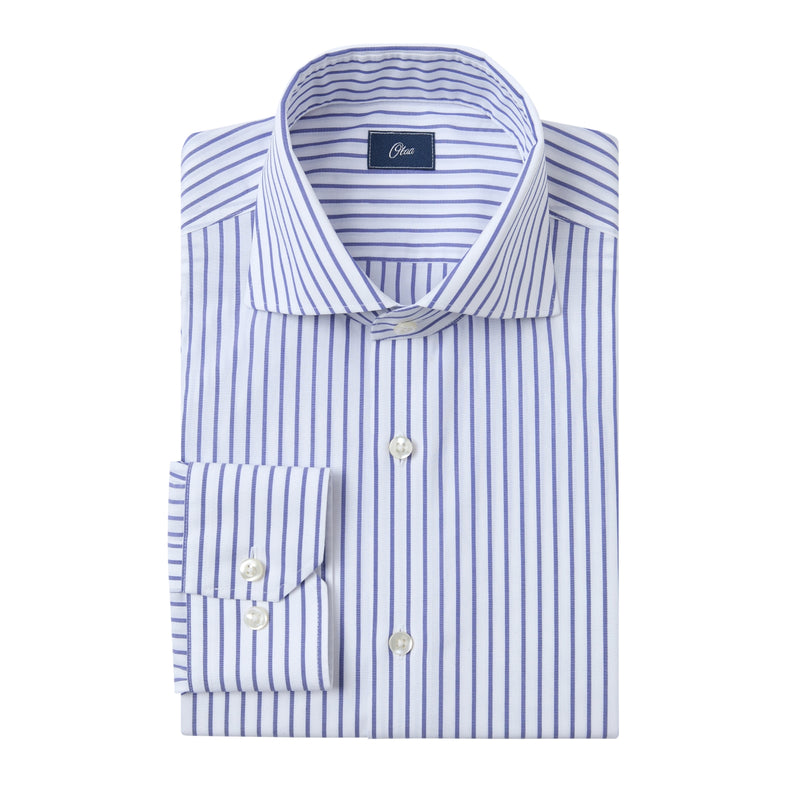 Paxton Sapphire Stripe Non-Iron Poplin Shirt