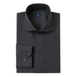 Blackwood Charcoal Heather Easy-Iron Twill Shirt - men's classic fit charcoal grey dress shirt - OTAA