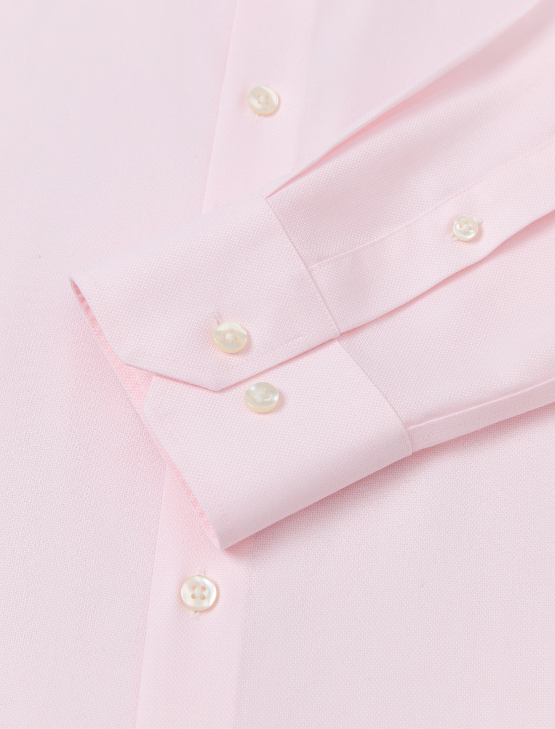 Pendleton Rose Non-Iron Dobby Shirt - rose pink dobby fabric close-up - OTAA
