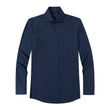 Pelham Admiral Heather Easy-Iron Twill Shirt - navy heather twill, Italian collar - OTAA