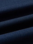 Pelham Admiral Heather Easy-Iron Twill Shirt - men's navy dress shirt back view - OTAA