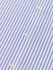 Paxton Sapphire Stripe Non-Iron Poplin Shirt - hexagonal cuff detail - OTAA