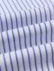 Paxton Sapphire Stripe Non-Iron Poplin Shirt - men's blue stripe dress shirt back view - OTAA