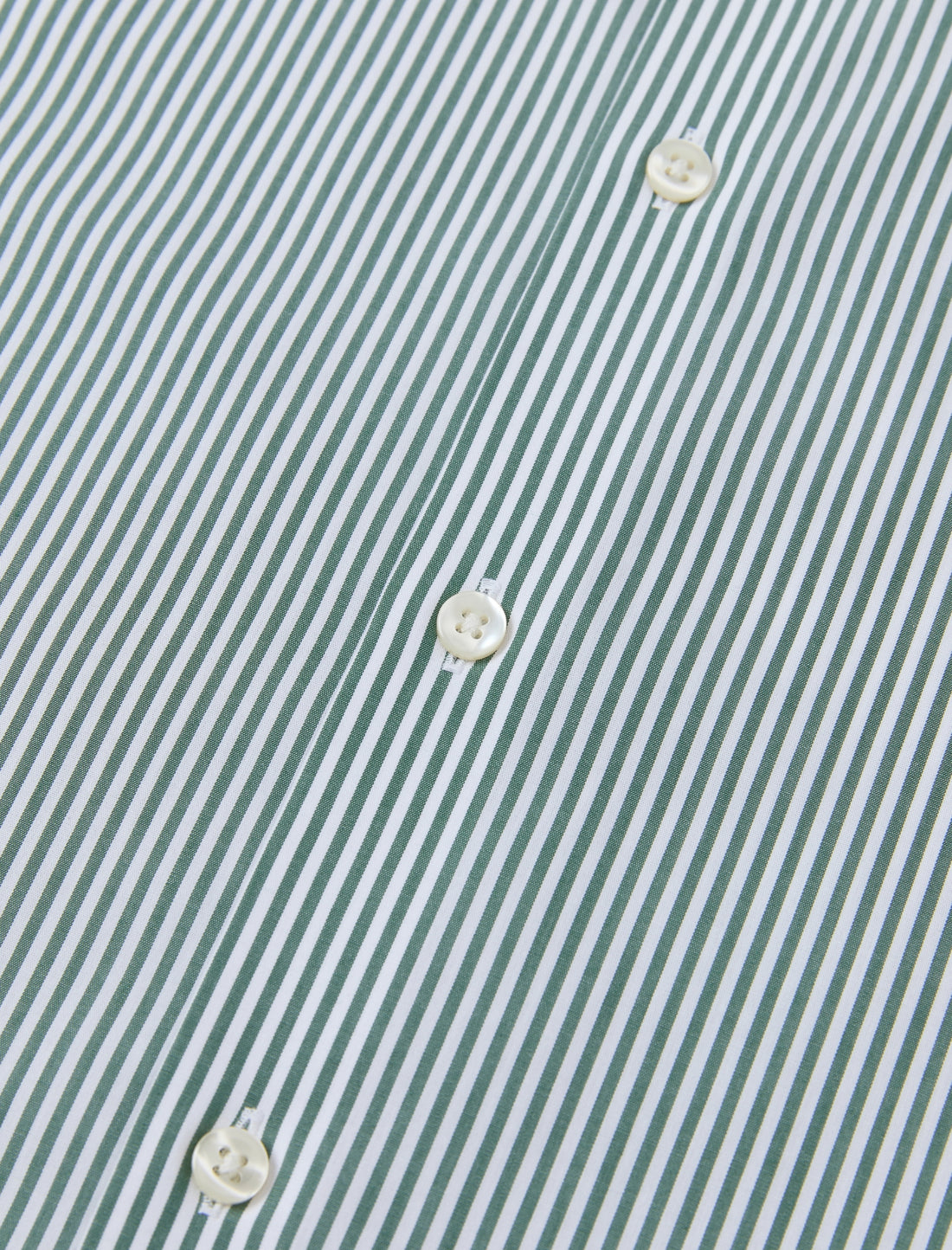 Henley Emerald Stripe Non-Iron Poplin Shirt - hexagonal cuff detail - OTAA