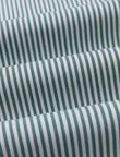 Henley Emerald Stripe Non-Iron Poplin Shirt - men's green stripe dress shirt back view - OTAA
