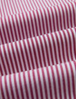 Redford Crimson Stripe Non-Iron Poplin Shirt - men's red stripe dress shirt back view - OTAA