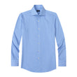 Beaumont Riviera Stripe Non-Iron Dobby Shirt - azure and ivory stripe dobby, Italian collar - OTAA