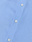 Beaufort Riviera French Cuff Non-Iron Dobby Shirt - white collar and blue stripe body detail - OTAA