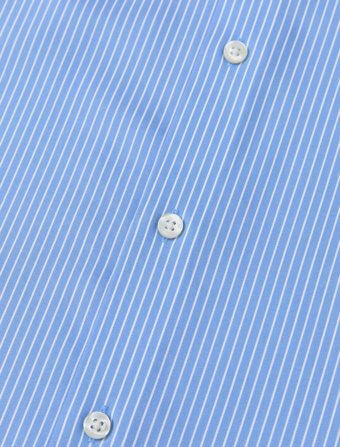 Beaufort Riviera French Cuff Non-Iron Dobby Shirt - white collar and blue stripe body detail - OTAA