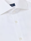 Windsor Royal White Non-Iron Dobby Shirt - classic fit white shirt detail - OTAA