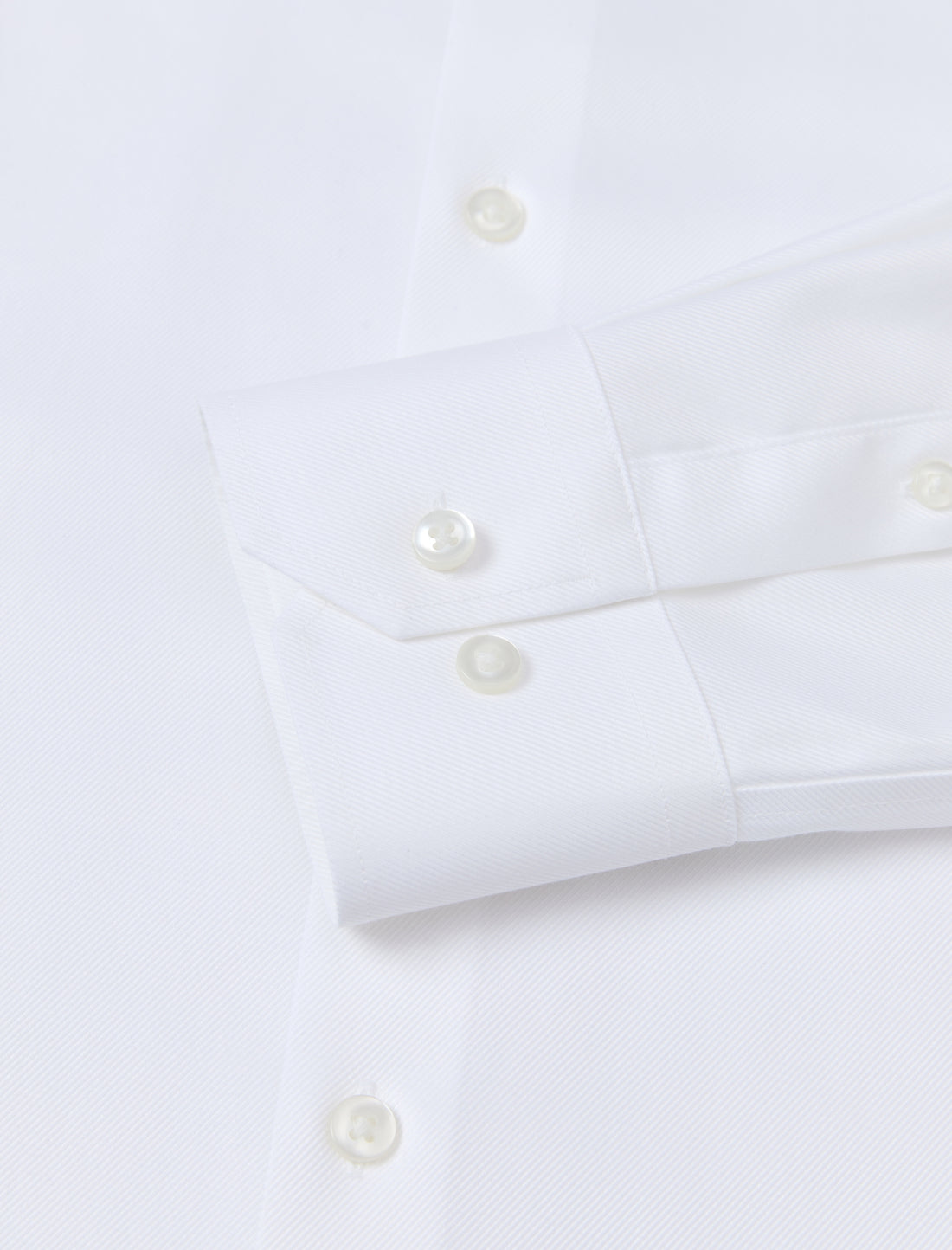 Windsor Royal White Non-Iron Dobby Shirt - white dobby fabric close-up - OTAA