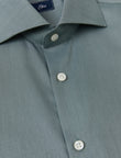 Sherwood Sage Easy-Iron Twill Shirt - classic fit men's shirt in sage green - OTAA