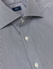 Pemberton Onyx Stripe Easy-Iron Twill Shirt - classic fit stripe shirt detail - OTAA