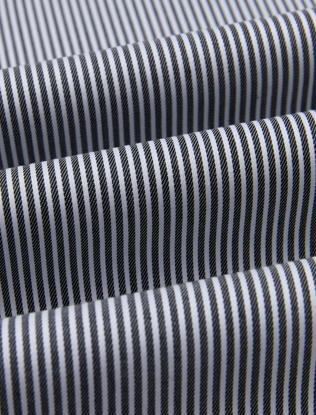 Pemberton Onyx Stripe Easy-Iron Twill Shirt - men's stripe dress shirt back view - OTAA