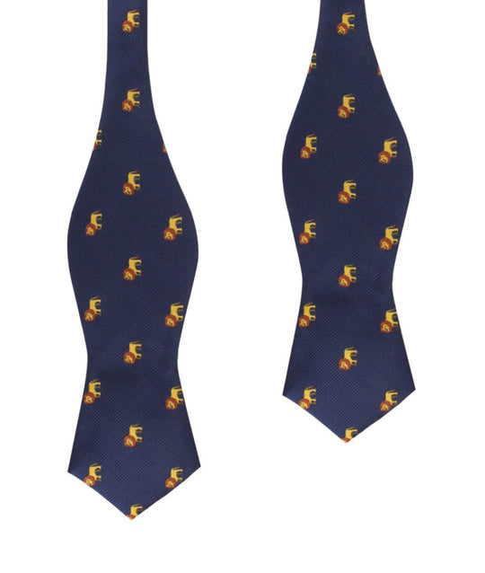 African Lion Diamond Self Bow Tie