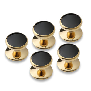 Alfred The Great Gold Tuxedo Shirt Studs