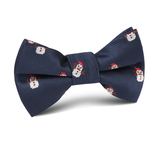 Argentinian Christmas Snowman Kids Bow Tie