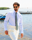 Henry Light Blue Twill Non-Iron Shirt