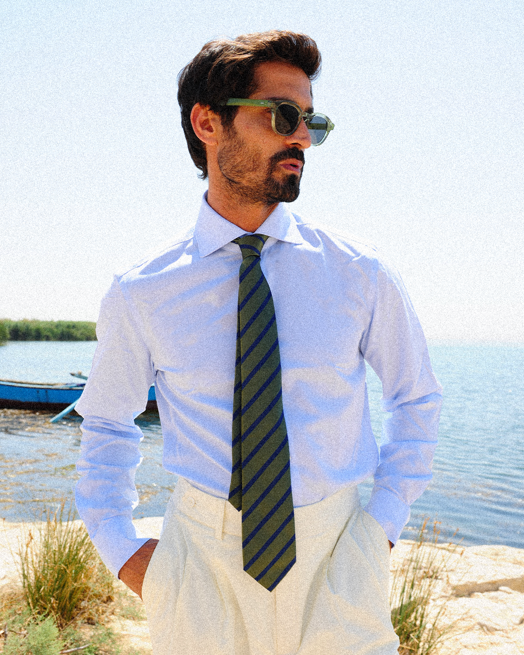 Henry Light Blue Twill Non-Iron Shirt