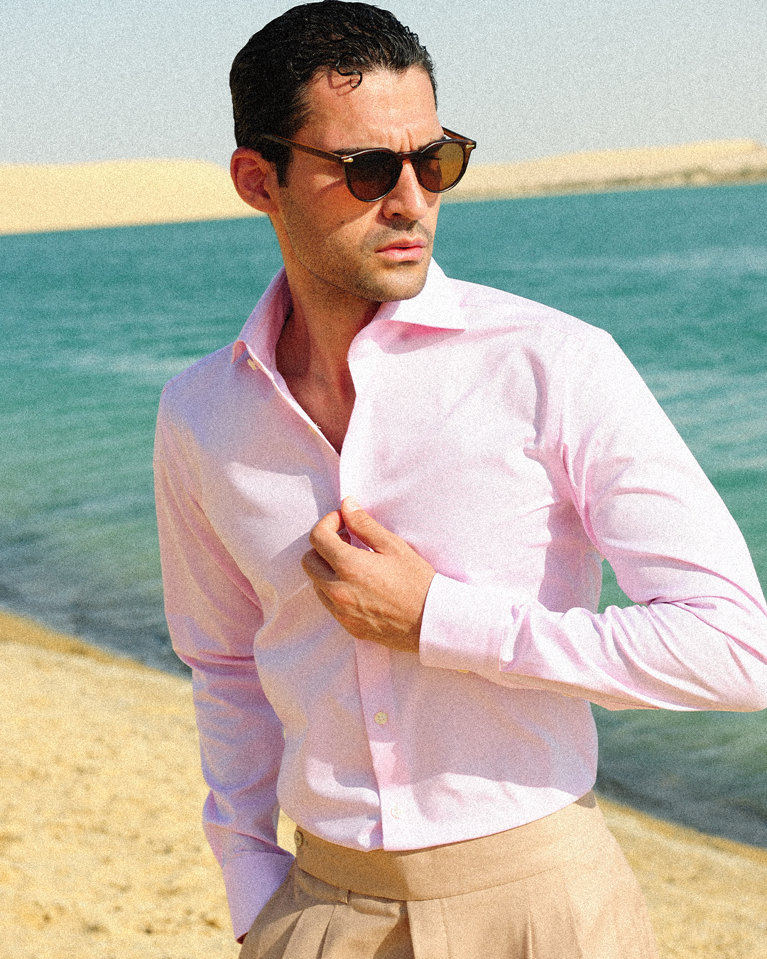 Pacelli Pink Oxford Shirt | OTAA