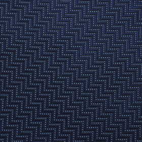 Aztec Blue Herringbone Pocket Square