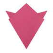 Begonia Hot Pink Linen Pocket Square