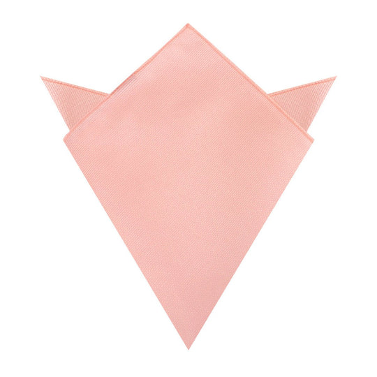 Bellini Peach Weave Pocket Square