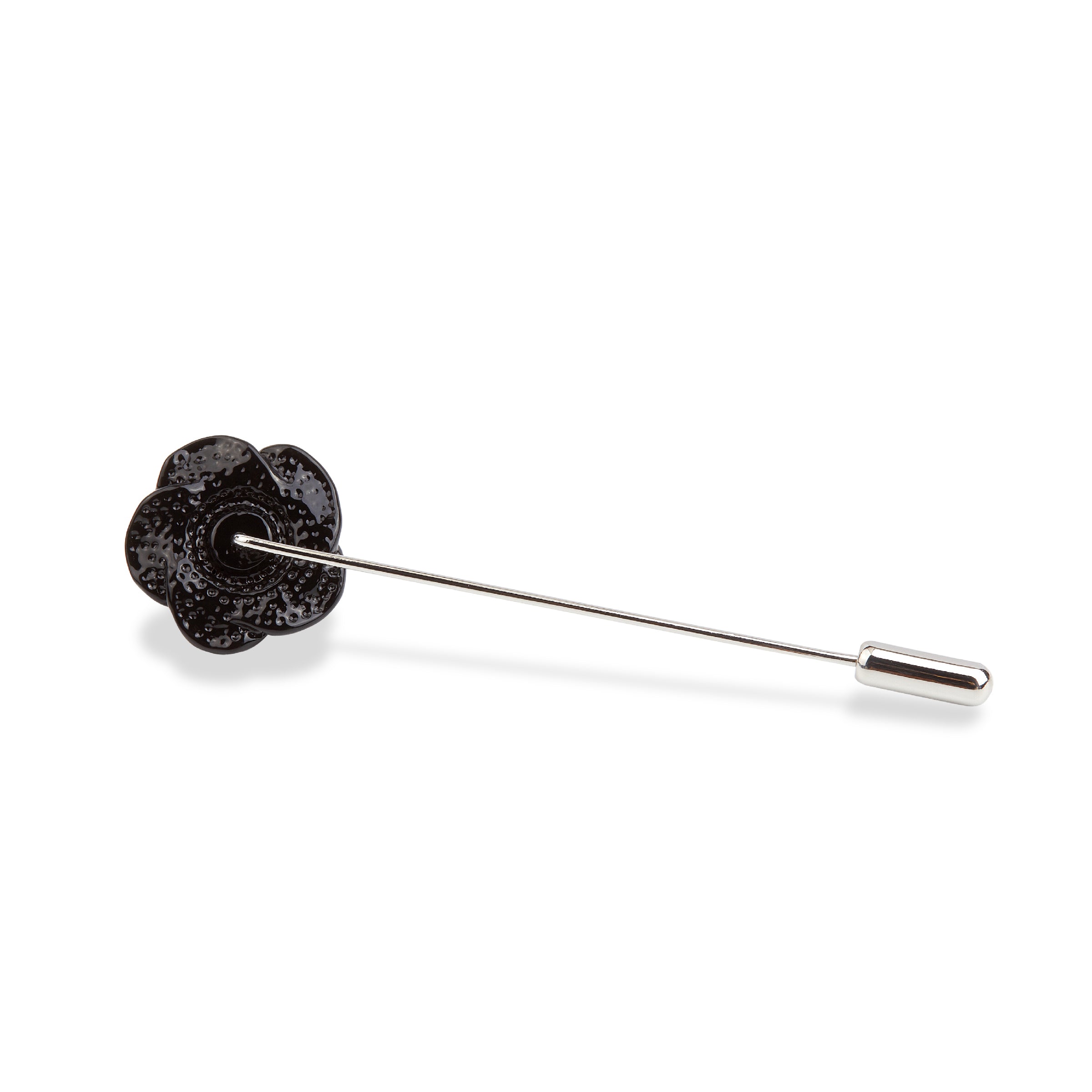 Black Rose Metal Lapel Pins