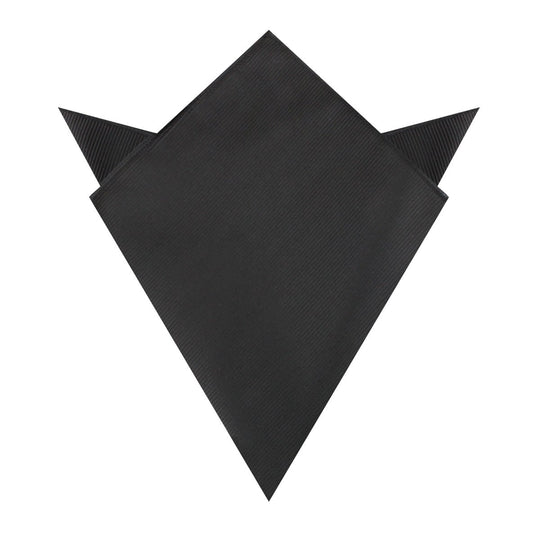 Black Twill Pocket Square