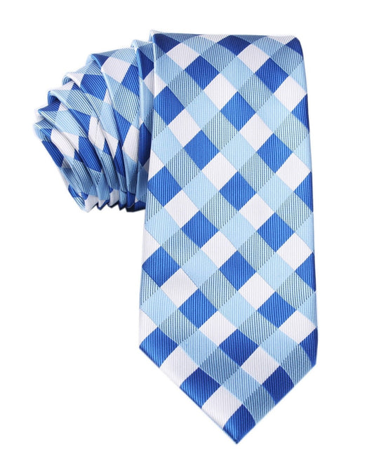 Blue Checkered Tie