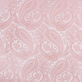 Blush Peach Paisley Pocket Square