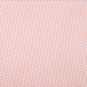 Blush Pink Houndstooth Pocket Square
