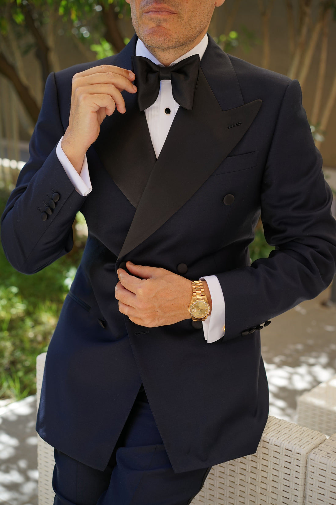 Bond Black Butterfly Bow Tie | Men's Butterfly Bow Ties | Butterfly Bow Ties