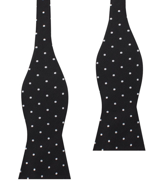 Bond Black Polka Dots Self Bow Tie