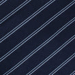 Brooklyn Navy Blue Striped Pocket Square Fabric