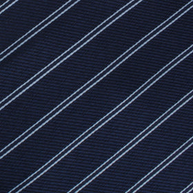 Brooklyn Navy Blue Striped Pocket Square