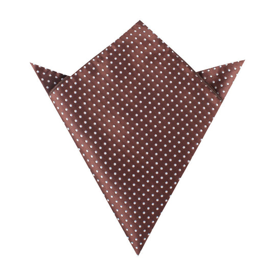 Brown Mini Polka Dots Pocket Square