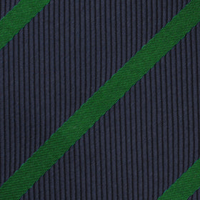 Brunswick Green Striped Pocket Square