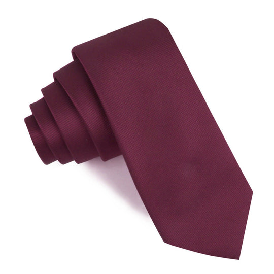 Budapest Burgundy Diamond Skinny Tie