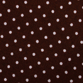 Burgundy Cotton Polkadot Pocket Square