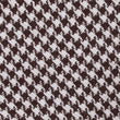 Cappuccino Houndstooth Brown Linen Fabric Necktie