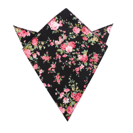 Carnation Floral Pink Pocket Square