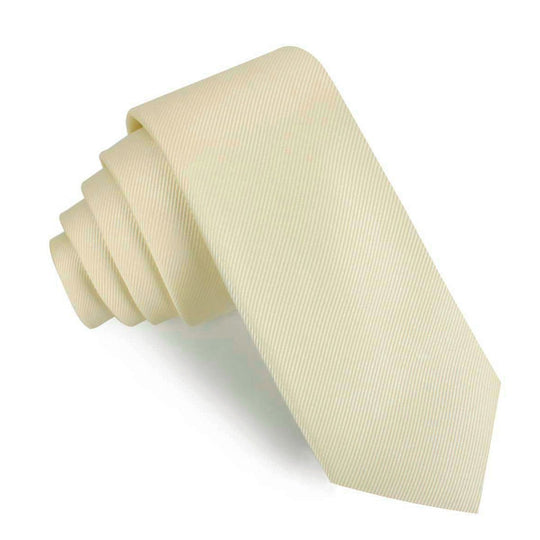 Champagne Twill Skinny Tie