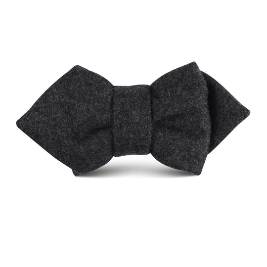 Charcoal Grey Dorset Wool Kids Diamond Bow Tie