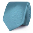 Coastal Blue Twill Skinny Ties