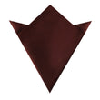 Cocoa Brown Satin Pocket Square